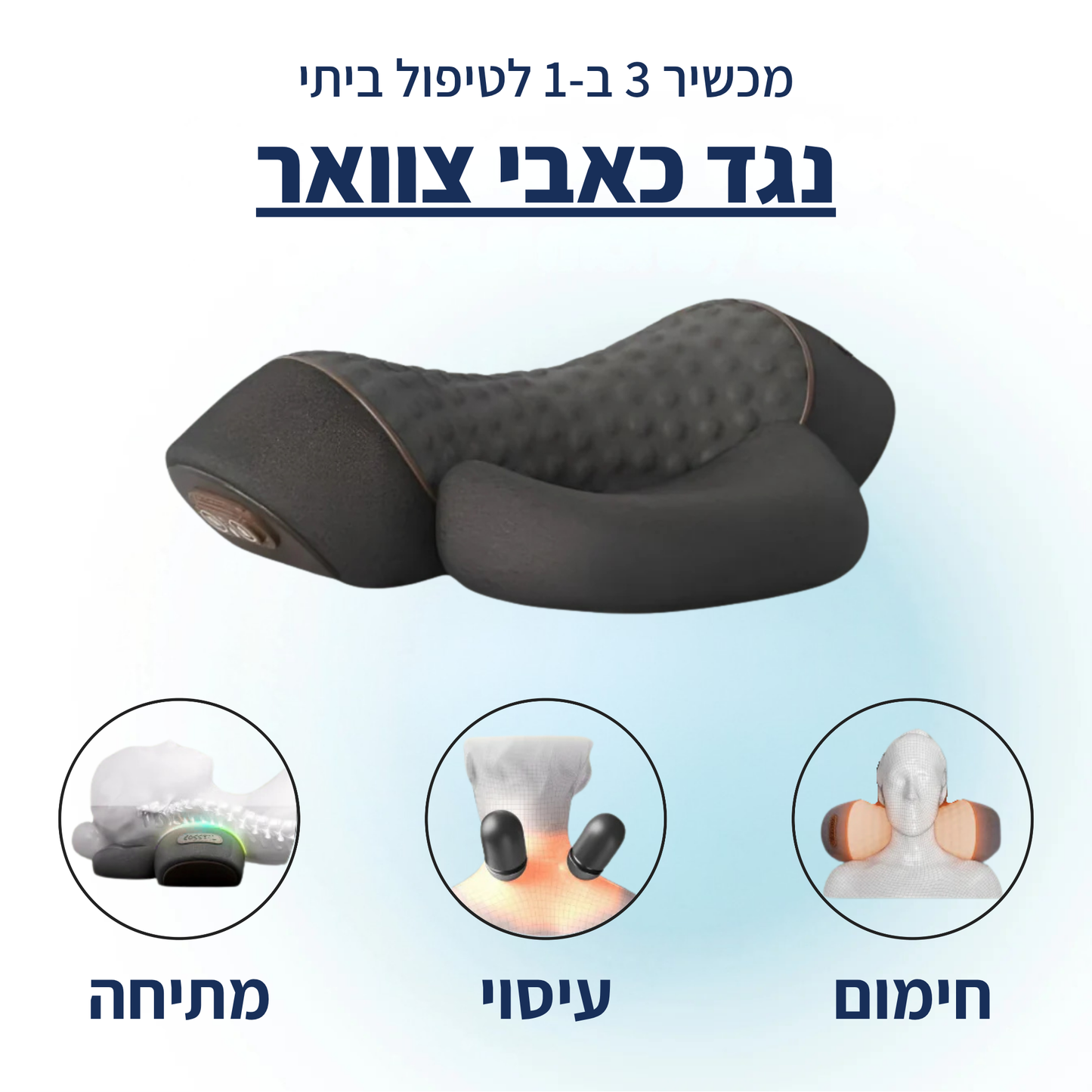 מולטינק - מכשיר לצוואר 3 ב-1 מבית פיינלס