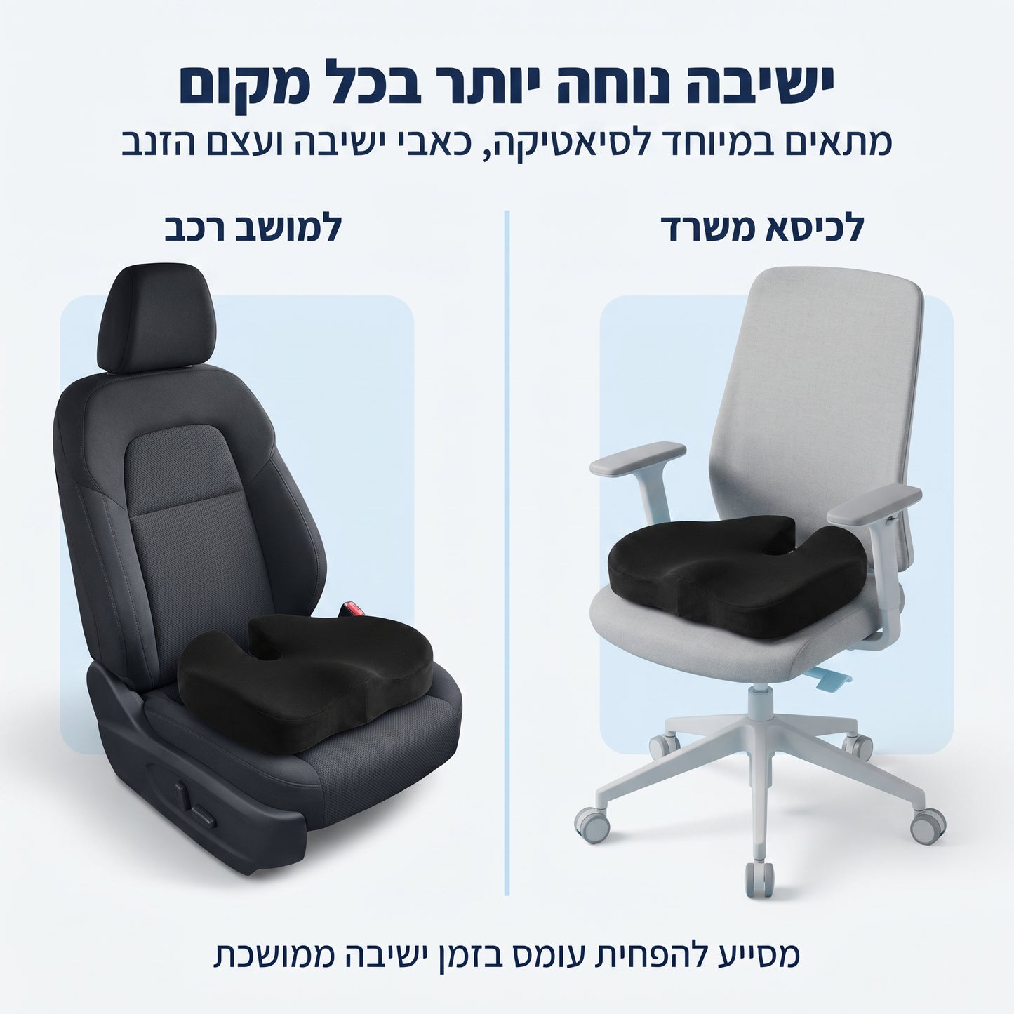 EasySeat – כרית ישיבה אורטופדית