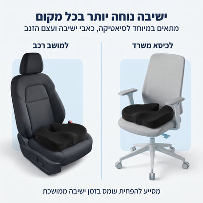EasySeat – כרית ישיבה אורטופדית