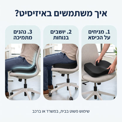 EasySeat – כרית ישיבה אורטופדית