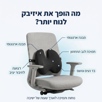 EasyBack – כרית תמיכה לגב התחתון